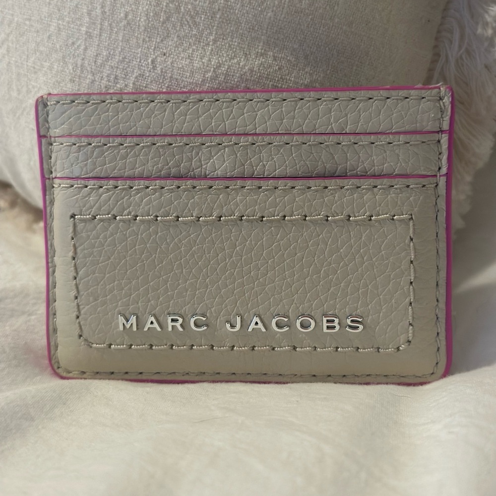 Marc Jacobs Tan and Pink Card Holder
